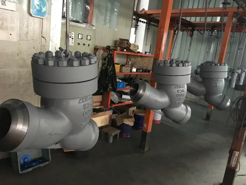 Pressure seal check valves on the factory paint line
